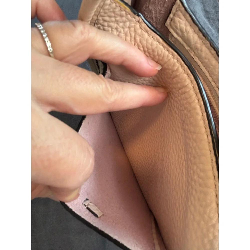 Rebecca Minkoff Pebbled Leather Whipstitched Crossbody Blush Nude Indie Sleaze - Picture 10 of 12